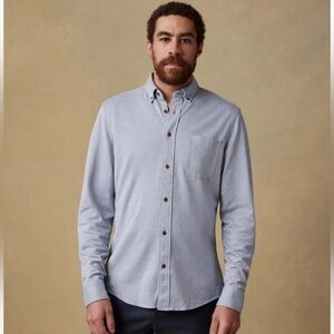 FAHERTY Coastline Knit Button-Down Shirt